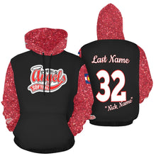 Load image into Gallery viewer, Angels 21 All Over Print Hoodie for Women (USA Size) (Model H13)