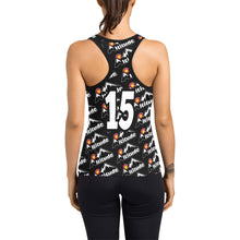 Load image into Gallery viewer, Altitude Tank Black Number Women's Racerback Tank Top (Model T60)