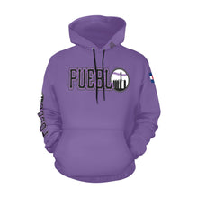 Load image into Gallery viewer, PS Purple Last Name/Number All Over Print Hoodie for Men (USA Size) (Model H13)