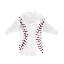 Load image into Gallery viewer, Baseball Mini Blanket Hoodie for Kids