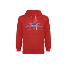 Load image into Gallery viewer, All American Basic Number, Fleece Lined Red Men's Long Sleeve Fleece Hoodie (Model H55)