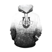 Load image into Gallery viewer, South B/W U B Name/Number All Over Print Hoodie for Women (USA Size) (Model H13)