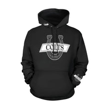 Load image into Gallery viewer, South Black/Black U B Name/Number All Over Print Hoodie for Women (USA Size) (Model H13)