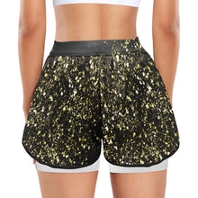 Load image into Gallery viewer, EE A short Women's Sports Shorts with Compression Liner (Model L63)