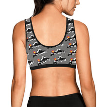 Load image into Gallery viewer, Altitude Sports Bra Grey Pattern Women's All Over Print Sports Bra (Model T52)