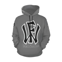 Load image into Gallery viewer, Wow Force Mama Hoodie LastName/FirstName/NickName/Nuimber Grey/Black All Over Print Hoodie for Women (USA Size) (Model H13)