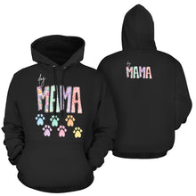 Load image into Gallery viewer, Dog Mama Black All Over Print Hoodie for Women (USA Size) (Model H13)