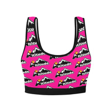 Load image into Gallery viewer, Altitude Sports Bra Pink Pattern Women's All Over Print Sports Bra (Model T52)