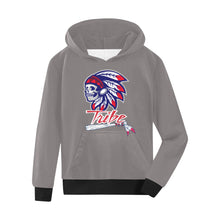 Load image into Gallery viewer, Tribe Baseball Grey n Kids' All Over Print Hoodie (Model H38)
