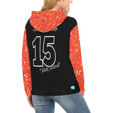 Load image into Gallery viewer, Chaos Mama Glitter full Sleeve Hood All Over Print Hoodie for Women (USA Size) (Model H13)