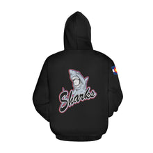 Load image into Gallery viewer, SHARKS WOMEN HOODIE All Over Print Hoodie for Women (USA Size) (Model H13)