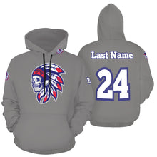 Load image into Gallery viewer, Tribe Grey All Over Print Hoodie for Men (USA Size) (Model H13)