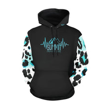 Load image into Gallery viewer, Summit Women Fit Black Hoodie Arms All Over Print Hoodie for Women (USA Size) (Model H13)