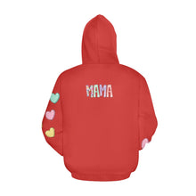 Load image into Gallery viewer, Mama Red All Over Print Hoodie for Women (USA Size) (Model H13)