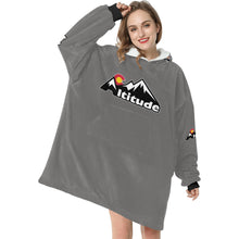 Load image into Gallery viewer, Altitude Sherpa Lined Hoodie Grey Blanket Hoodie for Women