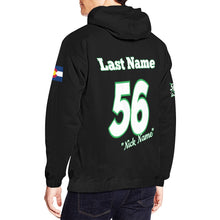 Load image into Gallery viewer, Aces White Wording All Over Print Hoodie for Men (USA Size) (Model H13)