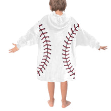 Load image into Gallery viewer, Baseball Mini Blanket Hoodie for Kids