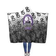 Load image into Gallery viewer, PS Hooded Blanket 3 Flannel Hooded Blanket 56''x80''