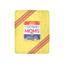 Load image into Gallery viewer, Always Salty Softball Moms Blanket Ultra-Soft Micro Fleece Blanket 30''x40''
