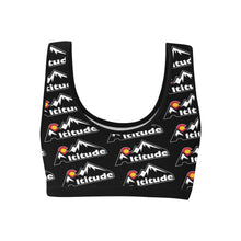 Load image into Gallery viewer, Altitude Sports Bra Pattern Black Women's All Over Print Sports Bra (Model T52)