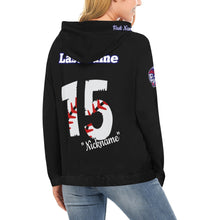 Load image into Gallery viewer, Tribe Black Mom Hoodie f All Over Print Hoodie for Women (USA Size) (Model H13)