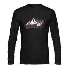 Load image into Gallery viewer, Crusher Longsleeve Black/Maroon Sunny Men's T-shirt (long-sleeve) (Model T08)