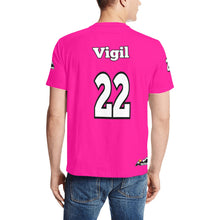 Load image into Gallery viewer, Altitude Shirt 4 Pink Men's All Over Print T-Shirt (Solid Color Neck) (Model T63)