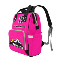 Load image into Gallery viewer, Altitude Backpack Pink Multi-Function Diaper Backpack/Diaper Bag (Model 1688)