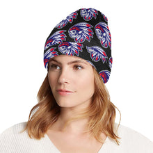 Load image into Gallery viewer, Tribe Beanie Black All Over Print Beanie for Adults