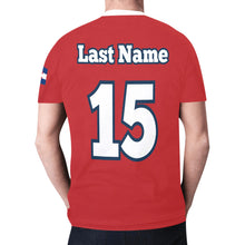 Load image into Gallery viewer, Express red New All Over Print T-shirt for Men (Model T45)