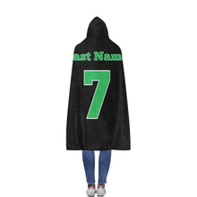 Load image into Gallery viewer, Aces 12 Flannel Hooded Blanket 56''x80''