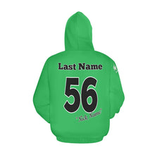 Load image into Gallery viewer, Aces Green All Over Print Hoodie for Men (USA Size) (Model H13)