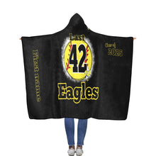 Load image into Gallery viewer, East Softball Flannel Hooded Blanket 56''x80''