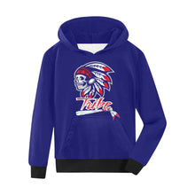 Load image into Gallery viewer, Tribe Baseball Blue F Kids' All Over Print Hoodie (Model H38)