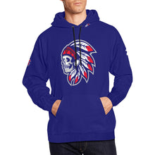 Load image into Gallery viewer, Tribe Navy All Over Print Hoodie for Men (USA Size) (Model H13)