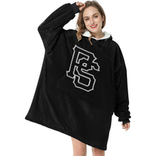 Load image into Gallery viewer, PS Sherpa Lined Hoodie black Blanket Hoodie for Women