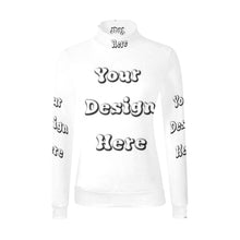 Load image into Gallery viewer, Custom Your Design Here- Female Mock Collar Women's All Over Print Mock Neck Sweater (Model H43)