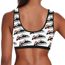 Load image into Gallery viewer, Altitude Sports Bra White Pattern Women's All Over Print Sports Bra (Model T52)