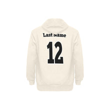 Load image into Gallery viewer, Baseball Cream Fleece Lined Men's Long Sleeve Fleece Hoodie (Model H55)