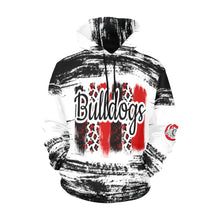 Load image into Gallery viewer, Bulldog All Over Print Hoodie for Women (USA Size) (Model H13)
