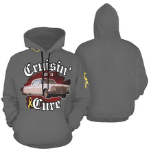 Load image into Gallery viewer, Cruisin' for Cure 4 Grey All Over Print Hoodie for Men (USA Size) (Model H13)