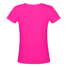 Load image into Gallery viewer, Pueblo SB V Pink October Women's Deep V-neck T-shirt (Model T19)