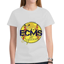 Load image into Gallery viewer, ECMS Toro Softball Women's Heavy Cotton Short Sleeve T-Shirt