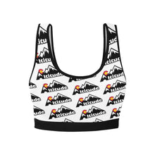 Load image into Gallery viewer, Altitude Sports Bra White Pattern Women's All Over Print Sports Bra (Model T52)