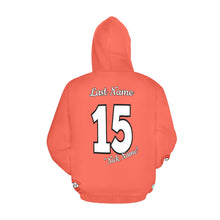 Load image into Gallery viewer, Chaos Mama Orange All Over Print Hoodie for Women (USA Size) (Model H13)