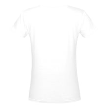 Load image into Gallery viewer, Altitude vnevk white Women's Deep V-neck T-shirt (Model T19)