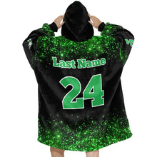 Load image into Gallery viewer, Aces Sherpa Glitter Blanket Hoodie for Women