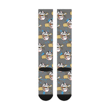 Load image into Gallery viewer, Socks Grey Over-The-Calf Socks