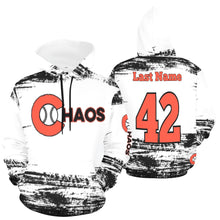 Load image into Gallery viewer, Chaos Custom Black/White All Over Print Hoodie for Men (USA Size) (Model H13)