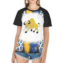 Load image into Gallery viewer, Toro 10 Women's Raglan T-Shirt/Front Printing (Model T62)